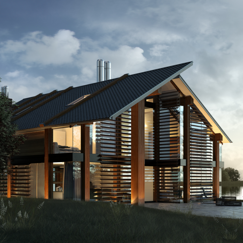 Zdjęcie pięknego domu kupionena kredyt hipoteczny