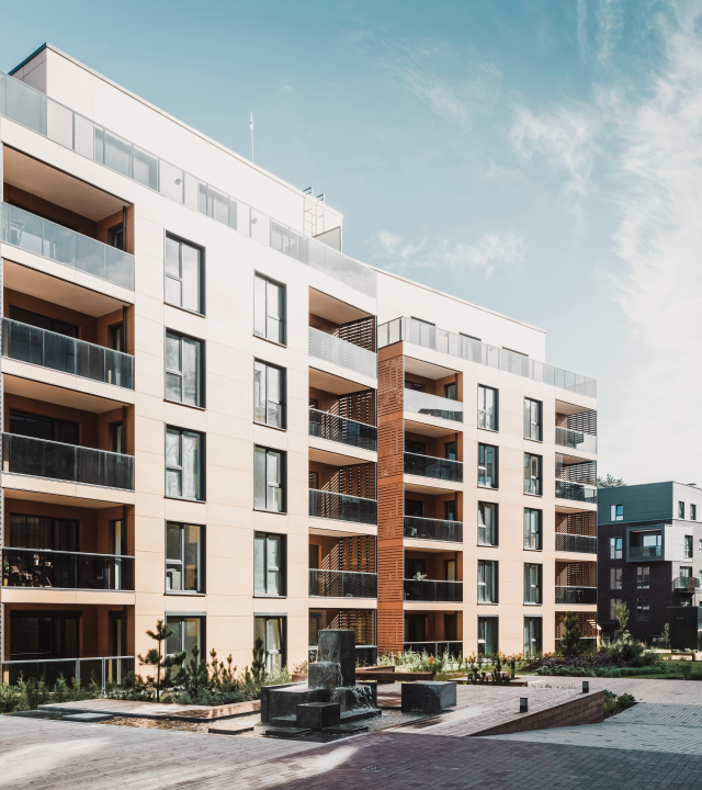 Nowoczesne budynki przeznaczone na sprzedaż przez kredyt hipoteczny